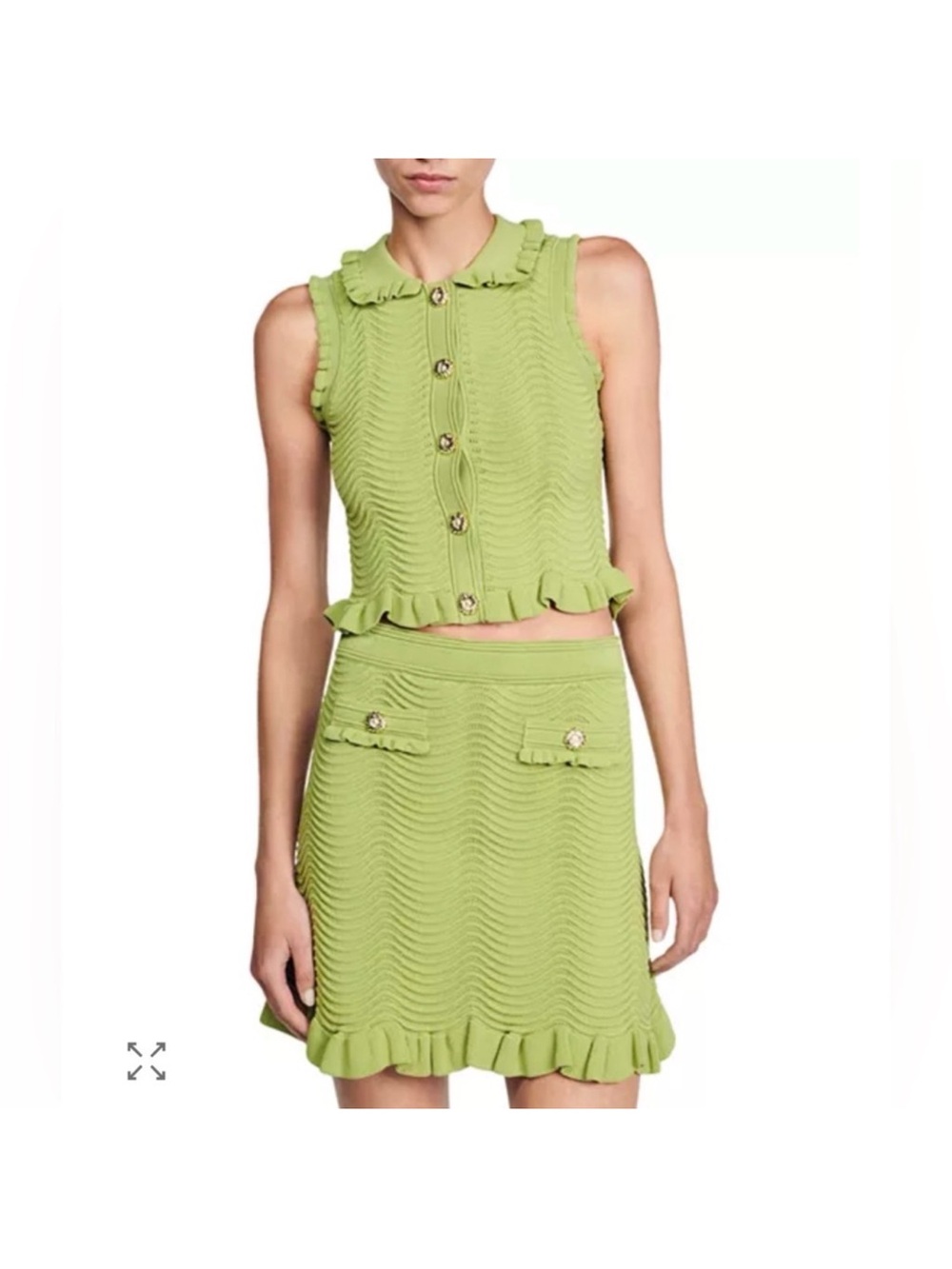 Sandro Knitted Skirt & Top set